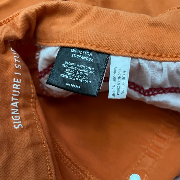 Signature Studio Orange Ankle Skinny Jeans - Picture 4 of 4